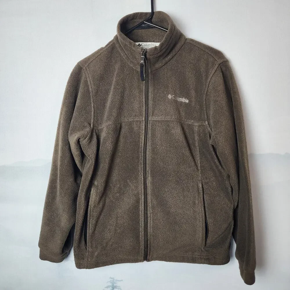 Columbia Youth Brown Full Zip Fleece Jacket | Youth 14/16